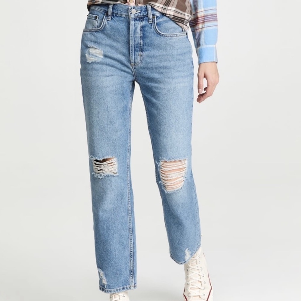 Rails The Atwater Slouchy Straight Distressed Jeans Size 27